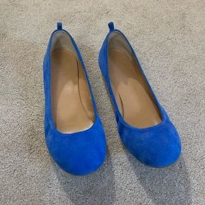 Blue JCrew Flats